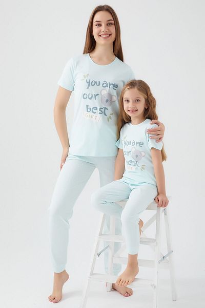 ROLY POLY Дамски пижамен комплект с къс ръкав Rolypoly Best Gift Light Nile