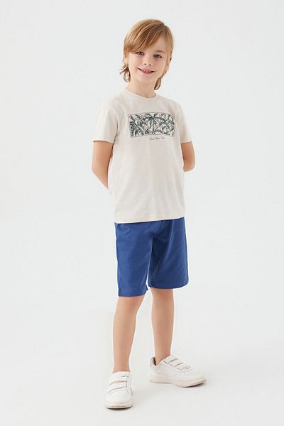Arnetta Boy Bermuda Suit - Guide Your Soul Beige