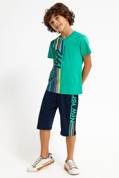 ROLY POLY Rolypoly New York Kiwi Green Boy Capri Set