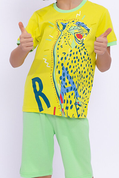 ROLY POLY Rolypoly Rale Lemon Yellow Boy Bermuda Suit