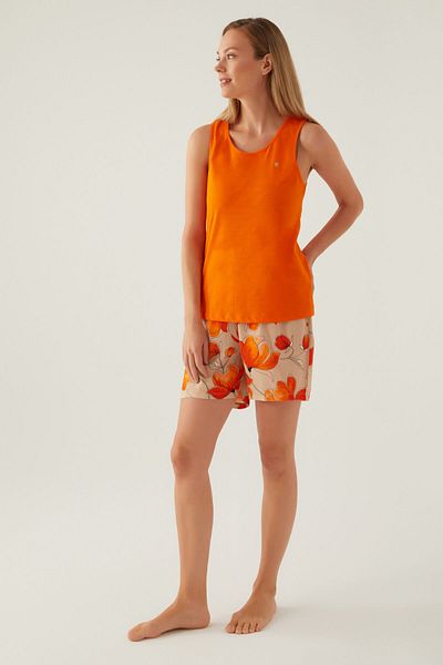 Pierre Cardin Short Orange Women's Shorts Set