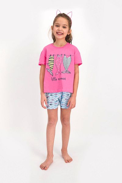 ROLY POLY Rolypoly Pink Mermaid Girls' Shorts Set