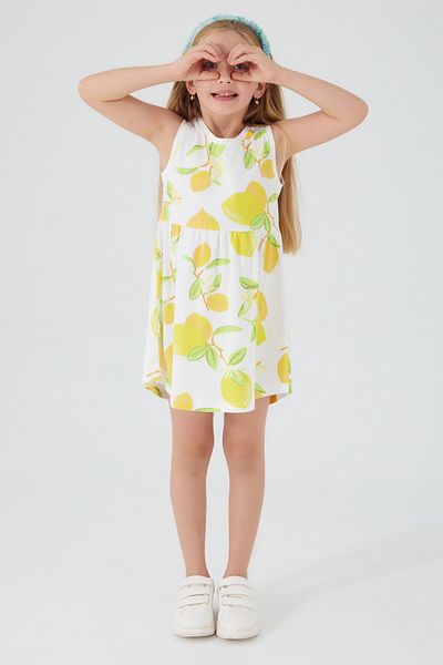 ROLY POLY Κοριτσίστικο φόρεμα Rolypoly Lemon Branch Cream