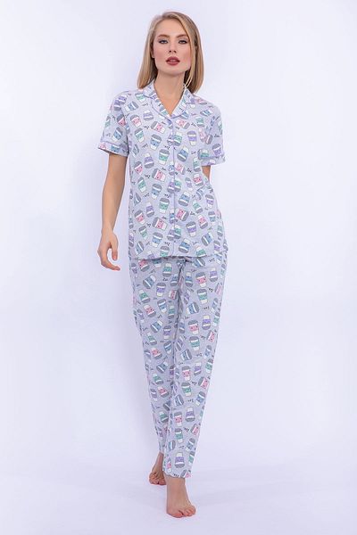 Arnetta Γκρι Melange Oversize Γυναικείο Σετ