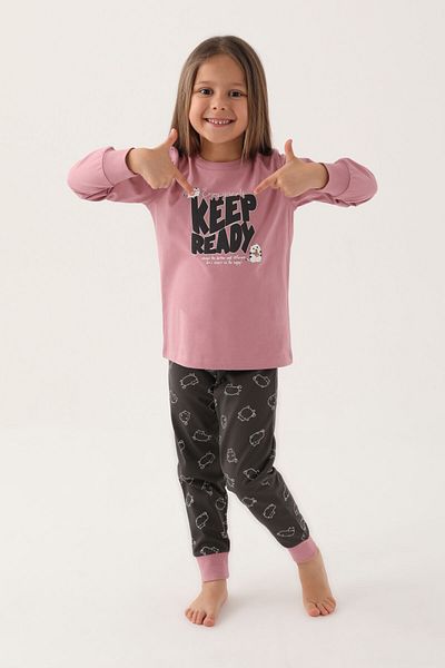 Rolypoly Girl's Purple Long Sleeve Pajama Set