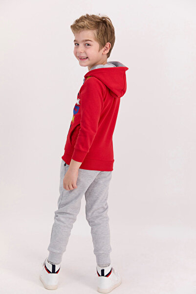 ROLY POLY Rolypoly Red Boy's Tracksuit Set - Zippered and Hooded
