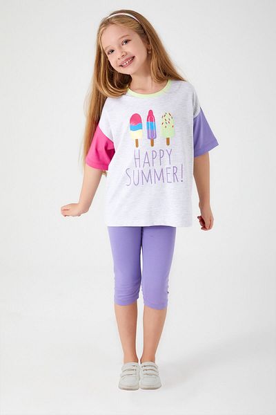 ROLY POLY Σετ κοριτσίστικα καλσόν Rolypoly Happy Summer Snow Melange