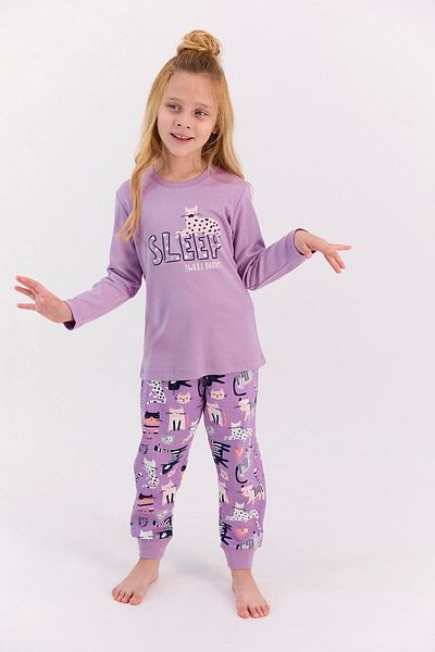 ROLY POLY Lilac Girl's Long Sleeve Rolypoly Sleep Pajama Set