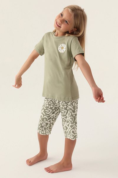 Arnetta Daisy Light Khaki lány Capri szett
