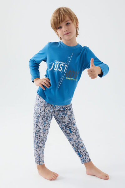 ROLY POLY Rolypoly Move Running Faster Yeşil Erkek Çocuk Kısa Kol Pijama Takım
