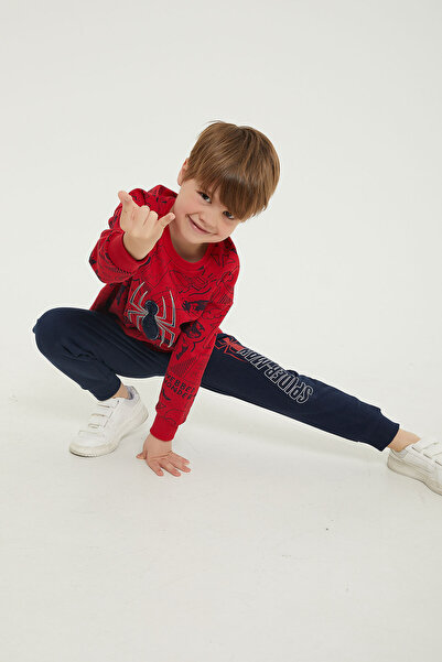 SPIDERMAN Spider Man Lisanslı Webbed Wonder Kırmızı Erkek Çocuk Eşofman Takım