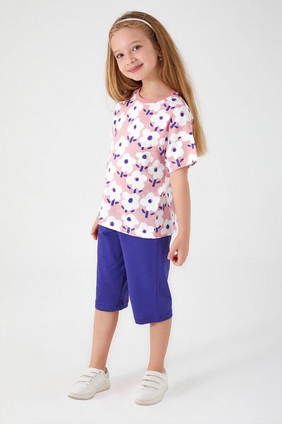 ROLY POLY Rolypoly Flower Retro Pink Girl's Capri Set
