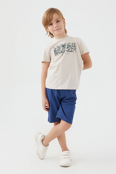 Arnetta Boy Bermuda Suit - Guide Your Soul Beige