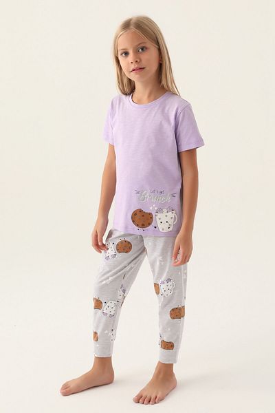 Arnetta Girl's Lilac Pajama Set