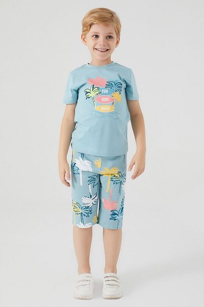 ROLY POLY Boy's Blue Capri Suit - Rolypoly Fun Surf Night
