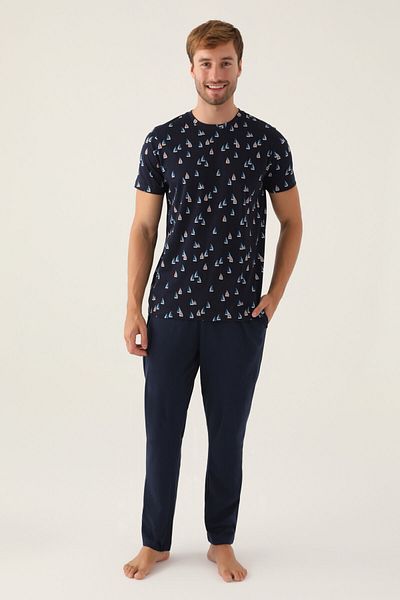 Arnetta Σετ ανδρικές πιτζάμες Yacht Navy Blue