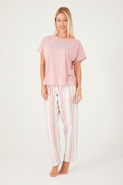 Pierre Cardin About You Dried Rose Women's Short Sleeve Pajama Set