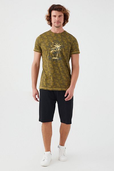 Arnetta Ανδρική φόρμα βερμούδας Surfing Spirit Dark Khaki