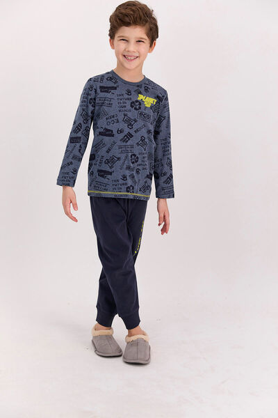 ROLY POLY Σετ πιτζάμες για αγόρι - Rolypoly Planet Crew Lacimelange