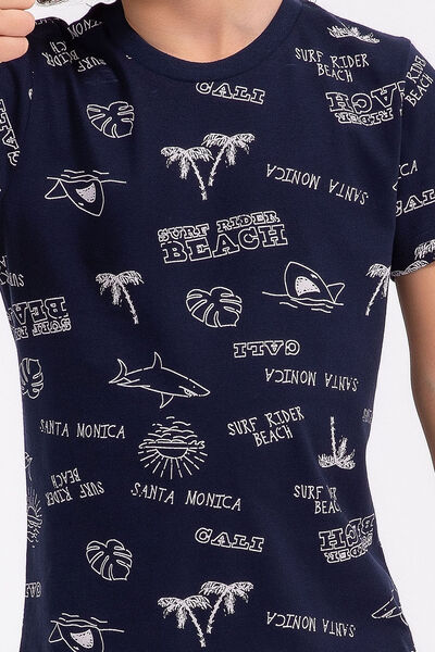 ROLY POLY Rolypoly Surf Rider Lacivert Erkek Çocuk Pijama Takımı