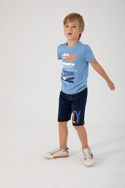ROLY POLY Boy's Blue Bermuda Suit - Rolypoly Urban Wears