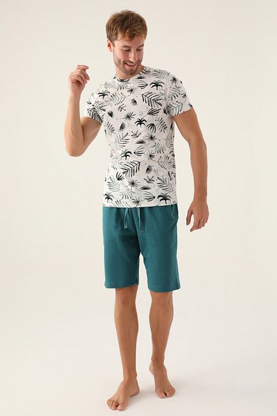 Arnetta Wave Cream Men's Bermuda Suit
