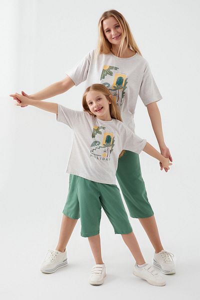 ROLY POLY Set Capri pentru fete Rolypoly Holiday Beige Melange