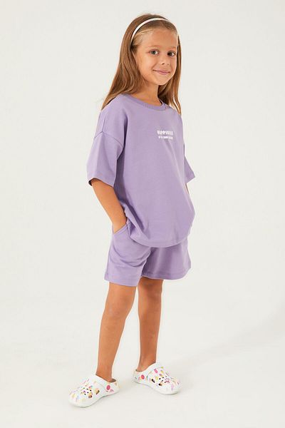 ROLY POLY Rolypoly girl's purple shorts set
