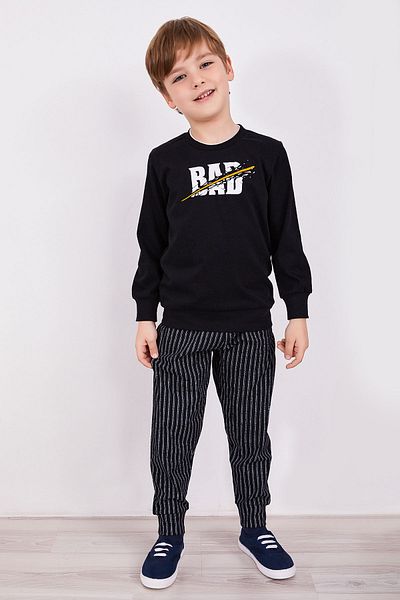 Arnetta Costum de pijama cu mânecă lungă pentru băiat negru