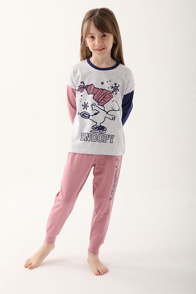 SNOOPY Snow Melange Girl's Double Suit