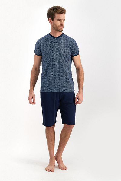 Arnetta Ανδρικό Σετ Πιτζάμες Navy Blue 3 τεμαχίων