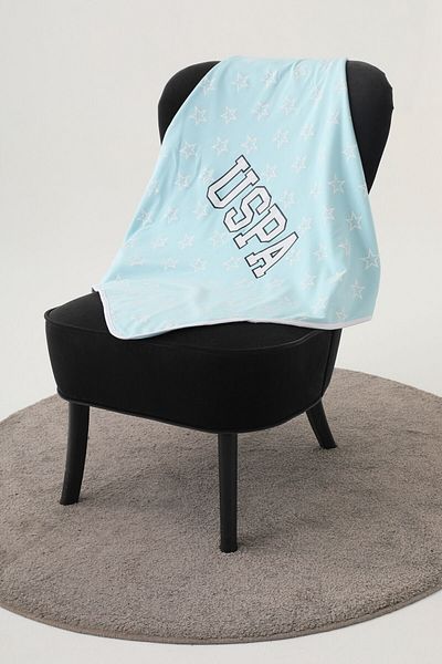 U.S. Polo Assn. U.S. Polo Assn Turquoise Star Pattern Baby Blanket