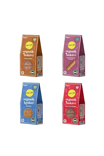 Monn Bio Organik & Vegan Bisküvi Seti 60 gr 4'lü