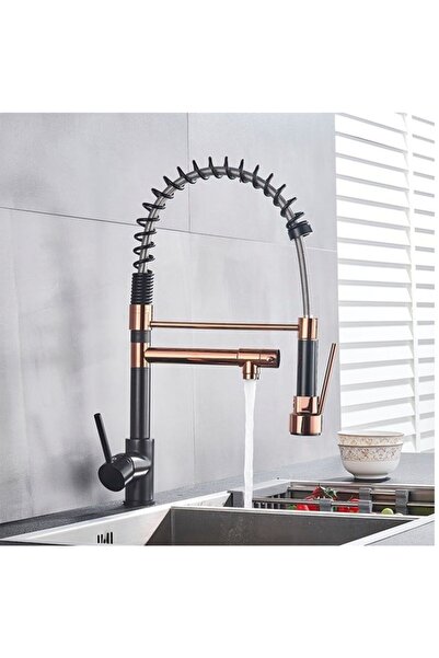 OEM صنبور حوض المطبخ بتصميم أسود/وردي مع نافورة - مستورد