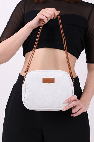 NOTHING Dámská Mini Urban Denim Jeans Model Kabelka a taška přes rameno na zip s nastavitelným křížovým popruhem