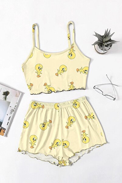 PEMBİŞ HOMEWEAR Favela Tweety2 Süpersoft Şort Takımı