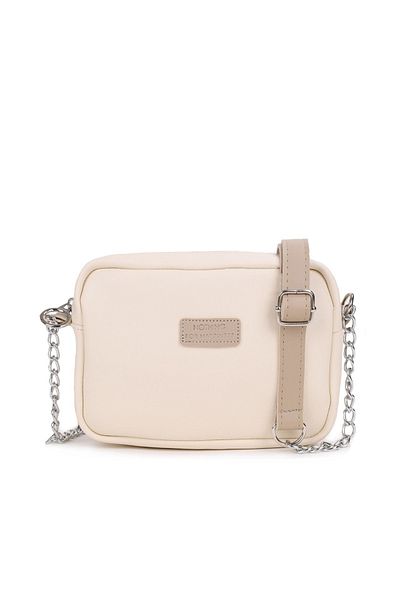 NOTHING Γυναικεία Cream Mink Chain Strap Shoulder and Crossbody Bag Leo