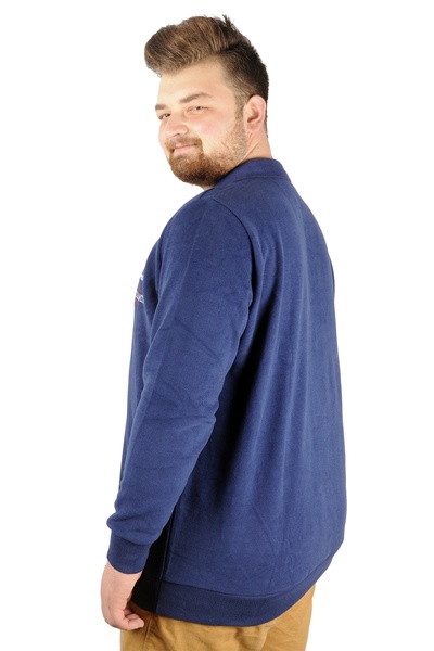 ModeXL Чоловіча футболка-поло Mode XL Selanik з вишивкою 20442 Індіго