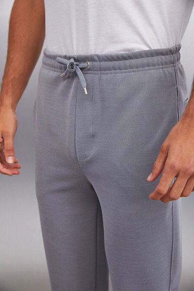 GRIMELANGE Ανδρικό γκρι παντελόνι HUXLEY Regular Fit με τσέπες