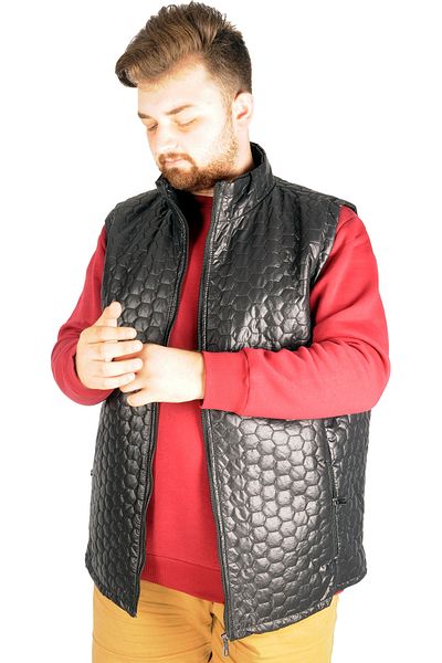 ModeXL Mode Xl Ανδρικό Γιλέκο Basic Hexagon 21601 Μαύρο