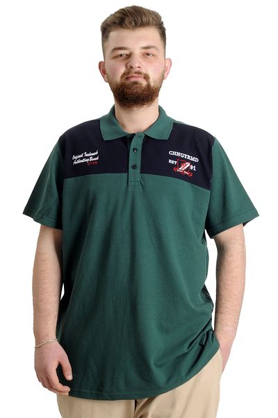ModeXL Ανδρικό T-shirt Mode Xl Plus Size Polo Chngyrmd 23328 Nefti