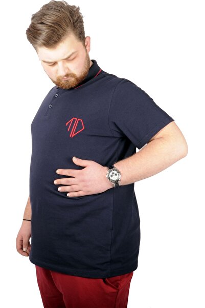 ModeXL Mode Xl Великий розмір Футболка Поло Кишеня Sup Md Basic 21555 Синій