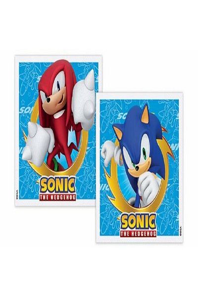 turkuaz parti Θέμα Sonic 16 τεμαχίων - Χάρτινο χαρτοπετσέτα διπλής στρώσης