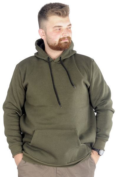 ModeXL Mode Xl Ανδρικό φούτερ με κουκούλα τσέπη Basic 20562 Χακί