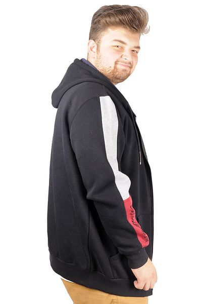 ModeXL Mode Xl Ανδρικό φούτερ με κουκούλα με κουκούλα κεντημένο 21514 Navy Blue
