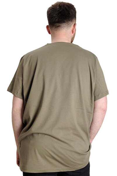 ModeXL Mode Xl Великий розмір Чоловіча футболка Muhammed Alı 23160 Хакі