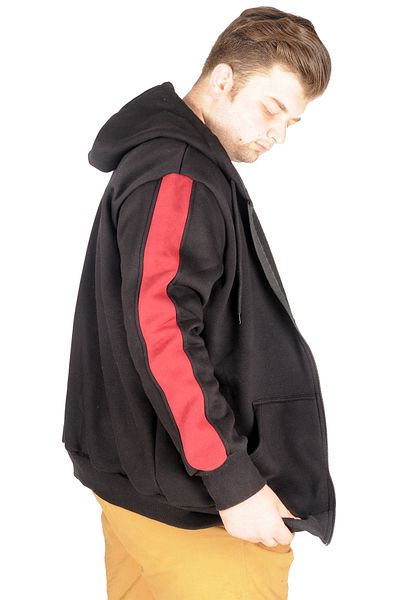 ModeXL Mode Xl Ανδρικό φούτερ με λουράκι 21503 Μαύρο