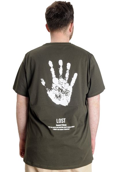 ModeXL Ανδρικό T-shirt Mode Xl Large Size Lost 23129 Χακί