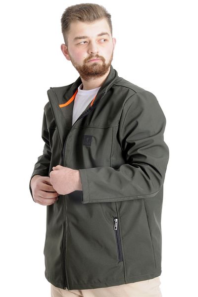 ModeXL Mode Xl Large Size Ανδρικό Παλτό Αδιάβροχο Softshell 21232 Χακί