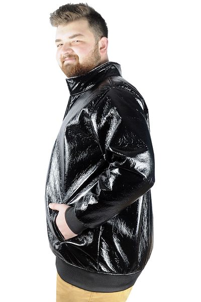ModeXL Mode Xl Ανδρικό Παλτό Furry Shiny 21095 Μαύρο